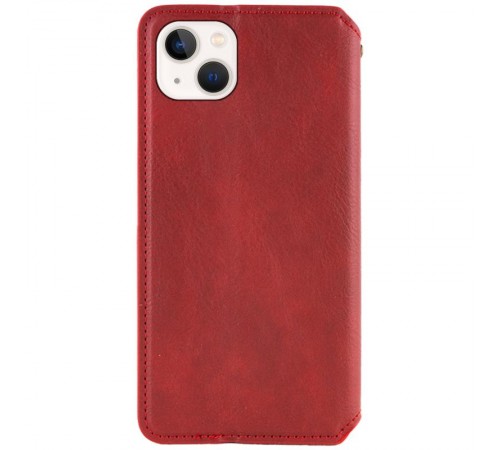 Шкіряний чохол-книжка GETMAN Cubic (PU) для Apple iPhone 13 (6.1") Червоний Шкіряний чохол-книжка GETMAN Cubic (PU) для Apple iPhone 13 (6.1") Червоний