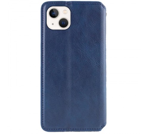 Шкіряний чохол-книжка GETMAN Cubic (PU) для Apple iPhone 13 (6.1") Синій Шкіряний чохол-книжка GETMAN Cubic (PU) для Apple iPhone 13 (6.1") Синій