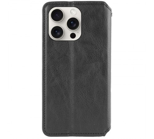 Шкіряний чохол-книжка GETMAN Cubic (PU) для Apple iPhone 13 Pro Max (6.7") Чорний Шкіряний чохол-книжка GETMAN Cubic (PU) для Apple iPhone 13 Pro Max (6.7") Чорний