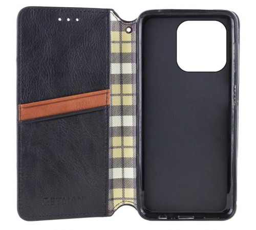 Шкіряний чохол-книжка GETMAN Cubic (PU) для Apple iPhone 13 Pro Max (6.7") Чорний Шкіряний чохол-книжка GETMAN Cubic (PU) для Apple iPhone 13 Pro Max (6.7") Чорний