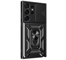 Чохол Ummi Camshield Serge Ring для Samsung Galaxy S22 Ultra Чорний