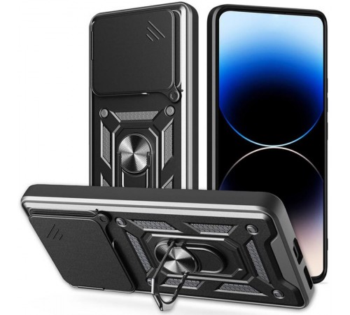 Чохол Ummi Camshield Serge Ring для Xiaomi Poco F7 Чорний