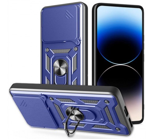 Чохол Ummi Camshield Serge Ring для Xiaomi Poco F7 Синій