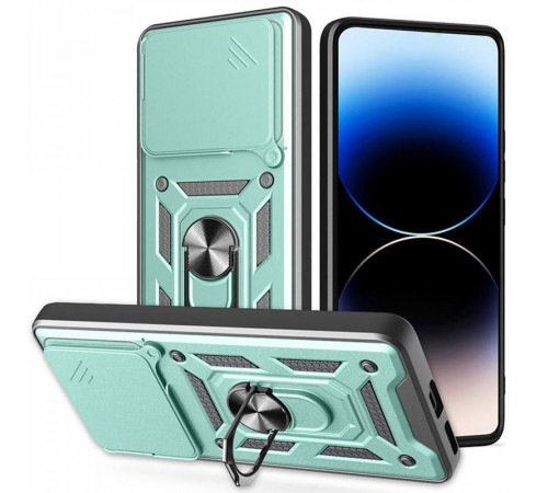 Чохол Ummi Camshield Serge Ring для Xiaomi Poco F7 Зелений