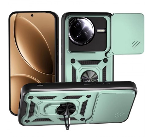 Чохол Ummi Camshield Serge Ring для Xiaomi Poco F7 Ultra Зелений