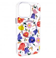 TPU+PC чохол Clear Garden with MagSafe для Apple iPhone 16 (6.1") Tropical Art