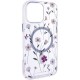 TPU+PC чохол Clear Garden with MagSafe для Apple iPhone 16 Pro (6.3") Cherry Petal