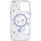 TPU+PC чохол Clear Garden with MagSafe для Apple iPhone 16 Pro (6.3") Cherry Petal