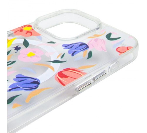 TPU+PC чохол Clear Garden with MagSafe для Apple iPhone 16 Pro (6.3") Tropical Art