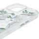 TPU+PC чохол Clear Garden with MagSafe для Apple iPhone 16 Pro (6.3") White Gardenia