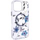 TPU+PC чохол Clear Garden with MagSafe для Apple iPhone 16 Pro Max (6.9") Blue Blossom