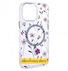 TPU+PC чохол Clear Garden with MagSafe для Apple iPhone 17 Air (6.5") Cherry Petal