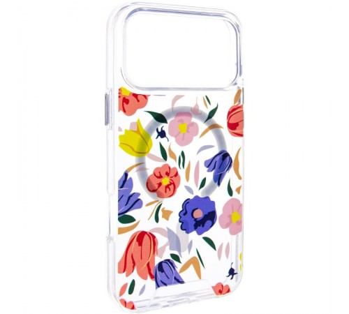 TPU+PC чохол Clear Garden with MagSafe для Apple iPhone 17 Pro (6.3") Tropical Art