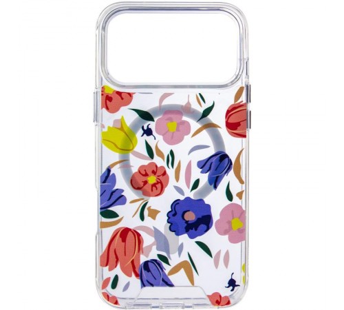 TPU+PC чохол Clear Garden with MagSafe для Apple iPhone 17 Pro (6.3") Tropical Art