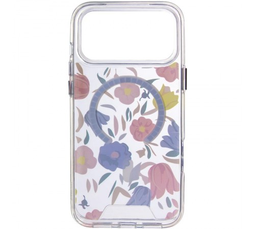 TPU+PC чохол Clear Garden with MagSafe для Apple iPhone 17 Pro (6.3") Tropical Art