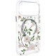 TPU+PC чохол Clear Garden with MagSafe для Apple iPhone 17 Pro (6.3") White Gardenia