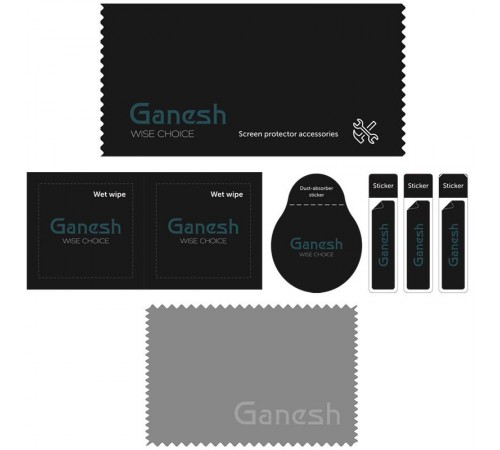 Захисне скло Ganesh (Full Cover) для Apple iPhone 17 Pro (6.3") Чорний