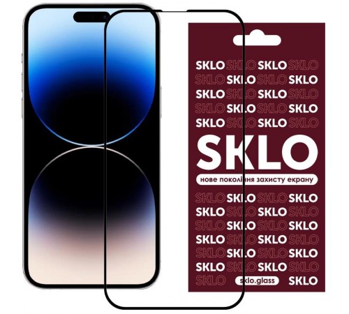 Захисне скло SKLO 3D для Apple iPhone 17 Air (6.5") Чорний
