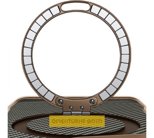 TPU+PC чохол Metal Buttons with MagSafe Carbon Ring для Apple iPhone 17 Air (6.5") Золотий