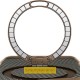 TPU+PC чохол Metal Buttons with MagSafe Carbon Ring для Apple iPhone 17 Air (6.5") Золотий