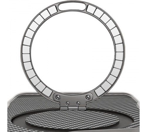 TPU+PC чохол Metal Buttons with MagSafe Carbon Ring для Apple iPhone 17 Pro Max (6.9") Сірий TPU+PC чохол Metal Buttons with MagSafe Carbon Ring для Apple iPhone 17 Pro Max (6.9") Сірий