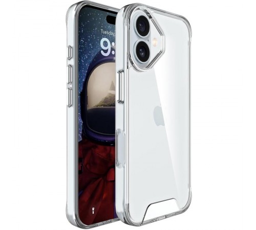 Чохол TPU Space Case transparent для Apple iPhone 17 (6.3") Прозорий