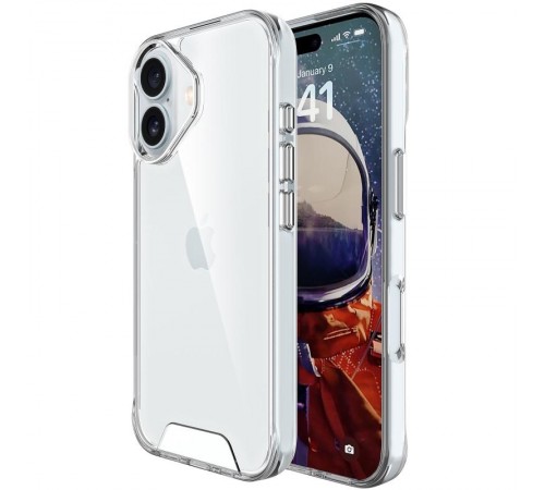 Чохол TPU Space Case transparent для Apple iPhone 17 Air (6.5") Прозорий