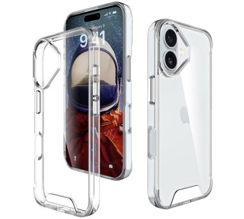 Чохол TPU Space Case transparent для Apple iPhone 17 Air (6.5") Прозорий