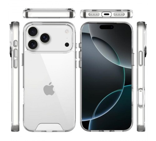 Чохол TPU Space Case transparent для Apple iPhone 17 Pro (6.3") Прозорий Чохол TPU Space Case transparent для Apple iPhone 17 Pro (6.3") Прозорий