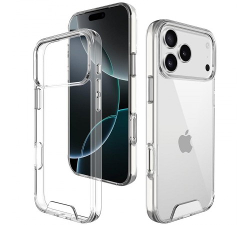 Чохол TPU Space Case transparent для Apple iPhone 17 Pro (6.3") Прозорий Чохол TPU Space Case transparent для Apple iPhone 17 Pro (6.3") Прозорий