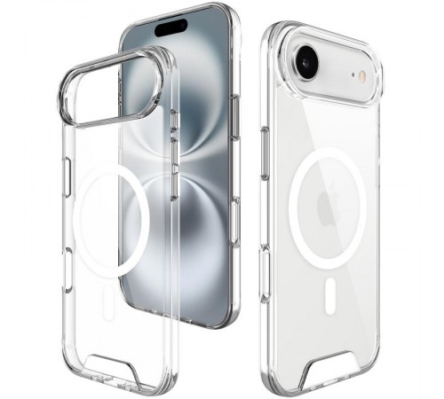 Чохол TPU Space Case with MagSafe для Apple iPhone 17 Air (6.5") Прозорий
