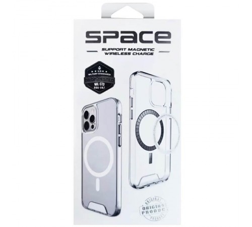Чохол TPU Space Case with MagSafe для Apple iPhone 17 Pro Max (6.9") Прозорий Чохол TPU Space Case with MagSafe для Apple iPhone 17 Pro Max (6.9") Прозорий