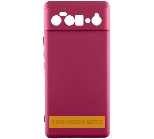 Чохол TPU GETMAN Liquid Silk Full Camera для Google Pixel 10 Pro Бордовий / Marsala Чохол TPU GETMAN Liquid Silk Full Camera для Google Pixel 10 Pro Бордовий / Marsala