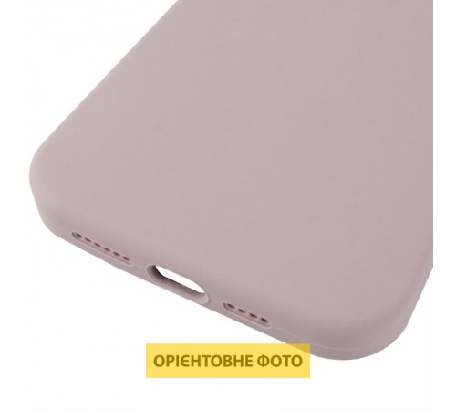 Чохол Silicone Case (AA) Logo with MagSafe для Apple iPhone 17 (6.3") Сірий / Lavender