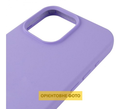 Чохол Silicone Case (AA) Logo with MagSafe для Apple iPhone 17 (6.3") Бузковий / Dasheen