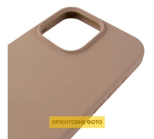 Чохол Silicone Case (AA) Logo with MagSafe для Apple iPhone 17 Air (6.6") Бежевий / Desert Gold