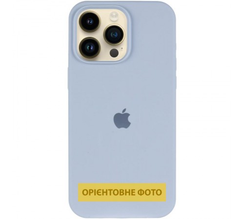 Чохол Silicone Case (AA) Logo with MagSafe для Apple iPhone 17 Air (6.6") Блакитний / Lilac Blue