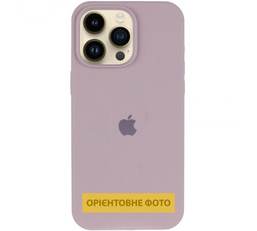 Чохол Silicone Case (AA) Logo with MagSafe для Apple iPhone 17 Air (6.6") Сірий / Lavender