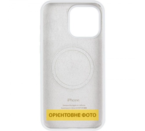 Чохол Silicone Case (AA) Logo with MagSafe для Apple iPhone 17 Pro (6.3") Білий / White Чохол Silicone Case (AA) Logo with MagSafe для Apple iPhone 17 Pro (6.3") Білий / White