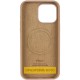 Чохол Silicone Case (AA) Logo with MagSafe для Apple iPhone 17 Pro (6.3") Бежевий / Desert Gold