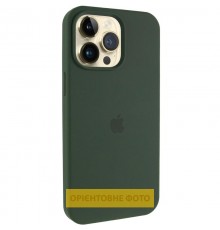 Чохол Silicone Case (AA) Logo with MagSafe для Apple iPhone 17 Pro (6.3") Зелений / Cyprus Green