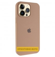 Чохол Silicone Case (AA) Logo with MagSafe для Apple iPhone 17 Pro Max (6.9") Бежевий / Desert Gold