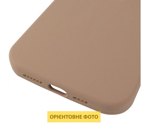 Чохол Silicone Case (AA) Logo with MagSafe для Apple iPhone 17 Pro Max (6.9") Бежевий / Desert Gold