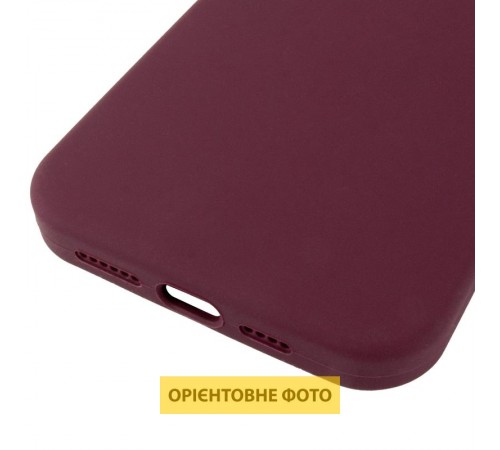 Чохол Silicone Case (AA) Logo with MagSafe для Apple iPhone 17 Pro Max (6.9") Бордовий / Plum
