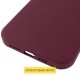 Чохол Silicone Case (AA) Logo with MagSafe для Apple iPhone 17 Pro Max (6.9") Бордовий / Plum