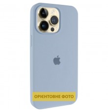 Чохол Silicone Case (AA) Logo with MagSafe для Apple iPhone 17 Pro Max (6.9") Блакитний / Lilac Blue