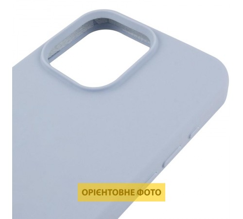 Чохол Silicone Case (AA) Logo with MagSafe для Apple iPhone 17 Pro Max (6.9") Блакитний / Lilac Blue