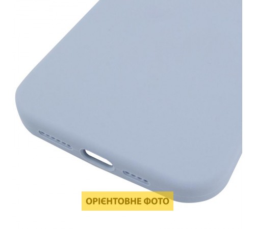 Чохол Silicone Case (AA) Logo with MagSafe для Apple iPhone 17 Pro Max (6.9") Блакитний / Lilac Blue
