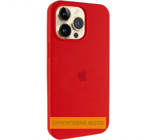 Чохол Silicone Case (AA) Logo with MagSafe для Apple iPhone 17 Pro Max (6.9") Червоний / Red