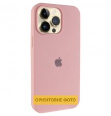 Чохол Silicone Case (AA) Logo with MagSafe для Apple iPhone 17 Pro Max (6.9") Рожевий / Pink Sand